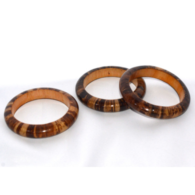 Laminated Banana Bark Bangle Bracelet-2