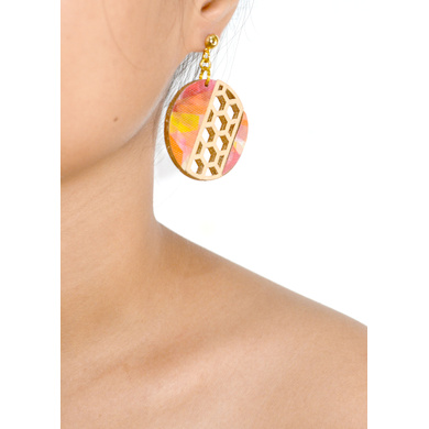 Circular Landscape TRASHformation Earrings-CET0000002