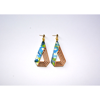 Pentagon of Life TRASHformation Earrings-1