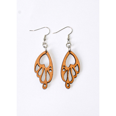 Beautiful Transition Wooden Earrings-CWE0000009