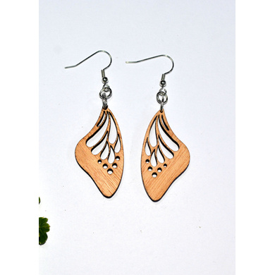 Mystique Butterfly Wooden Earrings-CWE0000010