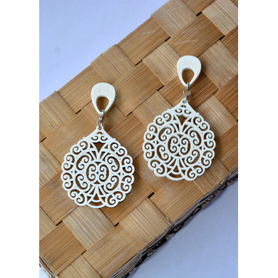 Corona Extravaganza Wood Earrings-CWE0000016