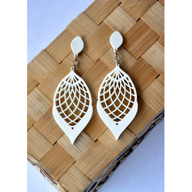 Wild Lemon Wood Earrings-CWE0000019