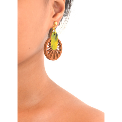 Mother Earth's Wheel TRASHformation Earrings-CET0000012