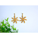 Swirling Flower Wooden Earrings-CWE0000011-sm