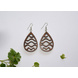 Waves in Teardrop Wood Earrings-CWE0000046-sm