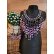 Handmade Cleopatra Beaded Statement Necklace and Earrings Set-CSN0000005-3-sm