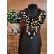 Handmade Cleopatra Beaded Statement Necklace and Earrings Set-CSN0000005-5-sm