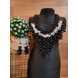 Handmade Cleopatra Beaded Statement Necklace and Earrings Set-CSN0000005-10-sm