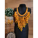 Handmade Cleopatra Beaded Statement Necklace and Earrings Set-CSN0000005-13-sm