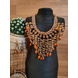 Handmade Cleopatra Beaded Statement Necklace and Earrings Set-CSN0000005-14-sm