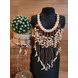 Handmade Cleopatra Beaded Statement Necklace and Earrings Set-CSN0000005-15-sm