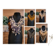 Handmade Cleopatra Beaded Statement Necklace and Earrings Set-C001-1-sm