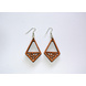 Geometric Diamond Wood Earrings-CWE0000028-sm