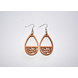 Geometric Teardrop Wood Earrings-CWE0000025-sm