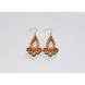 Peacock Bloom Wood Earrings-CWE0000043-sm