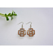 Double Hourglass Wood Earrings-CWE0000055-sm