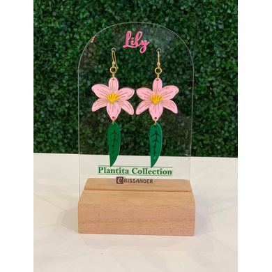 Lily Wood Earrings-CWE0000058