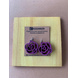 Rose Colored Wood Earrings-CWE0000069-sm