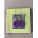 Rose Leaf Colored Wood Earrings-CWE0000070-3-sm