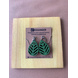 Mint Leaf Colored Wood Earrings-Purple-1-sm